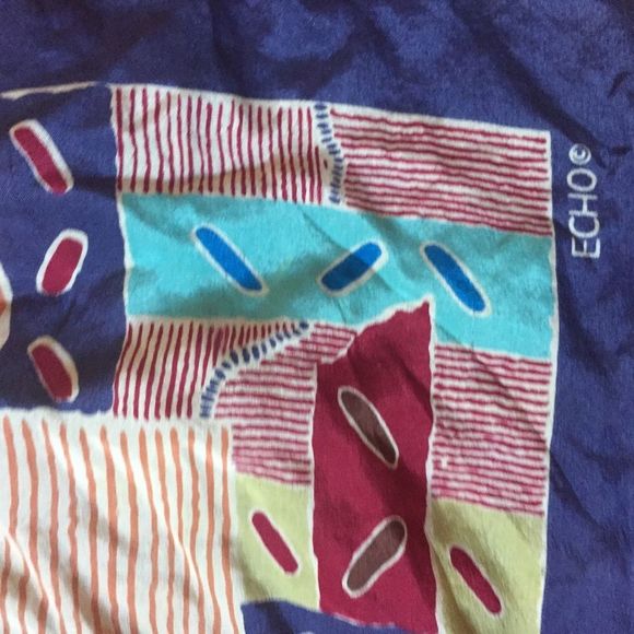 Very Vintage ECHO silk scarf - Picture 4 of 5